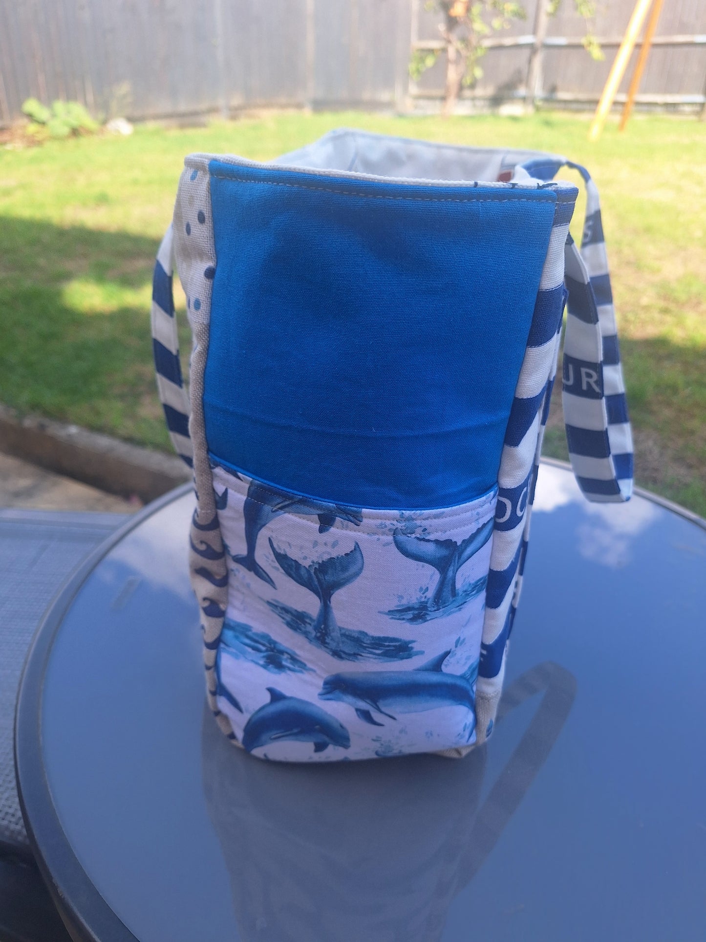 Coastal Breeze - Reversible Handmade Upcycled Handbag