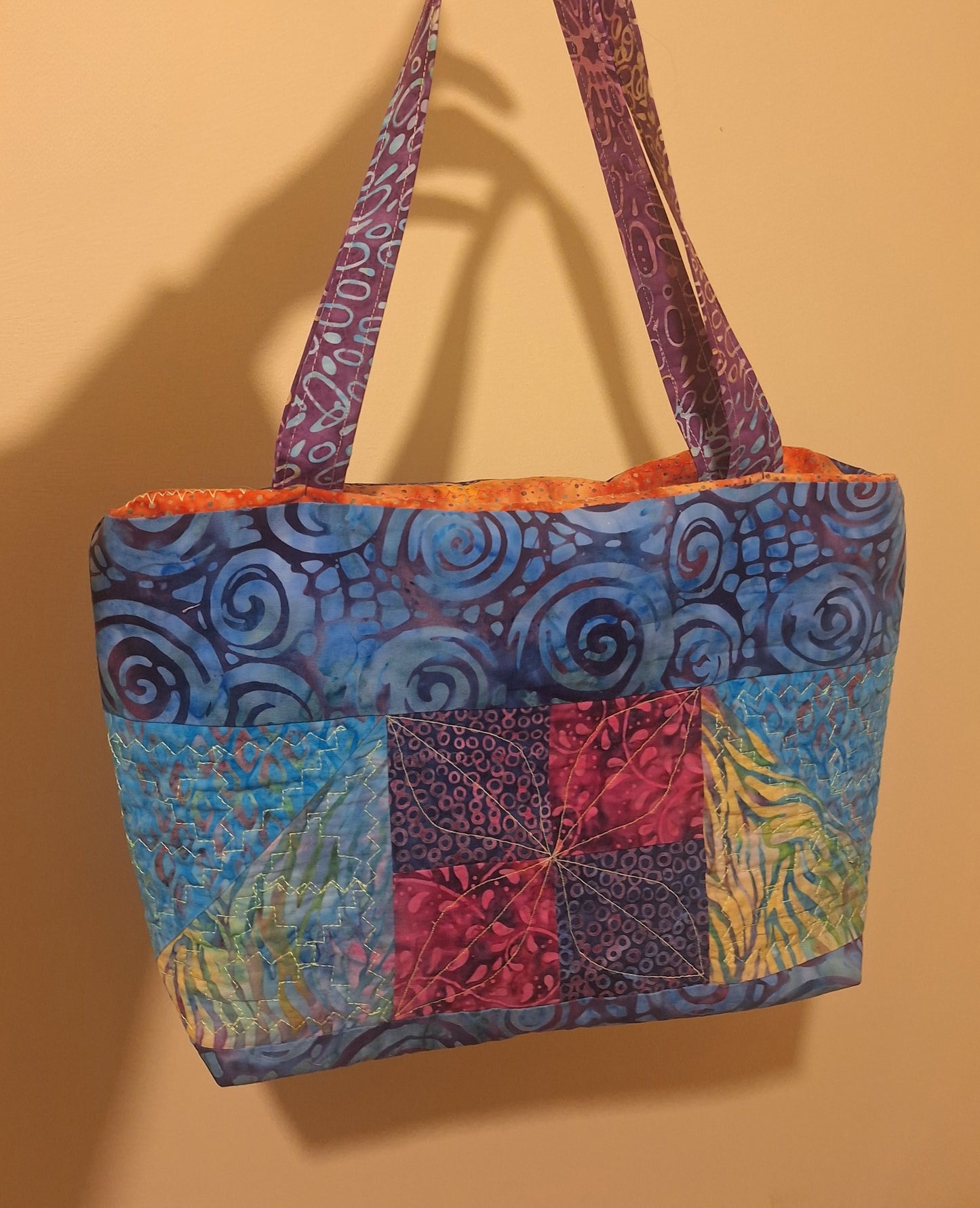 Batik Quilted Handmade Bag