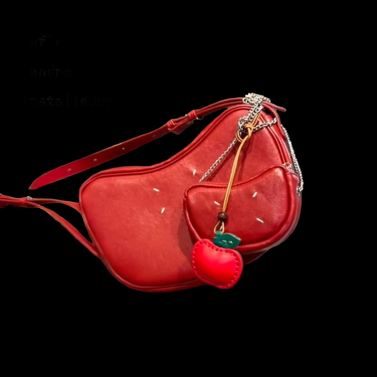 Red Apple - DIY Bag Charm