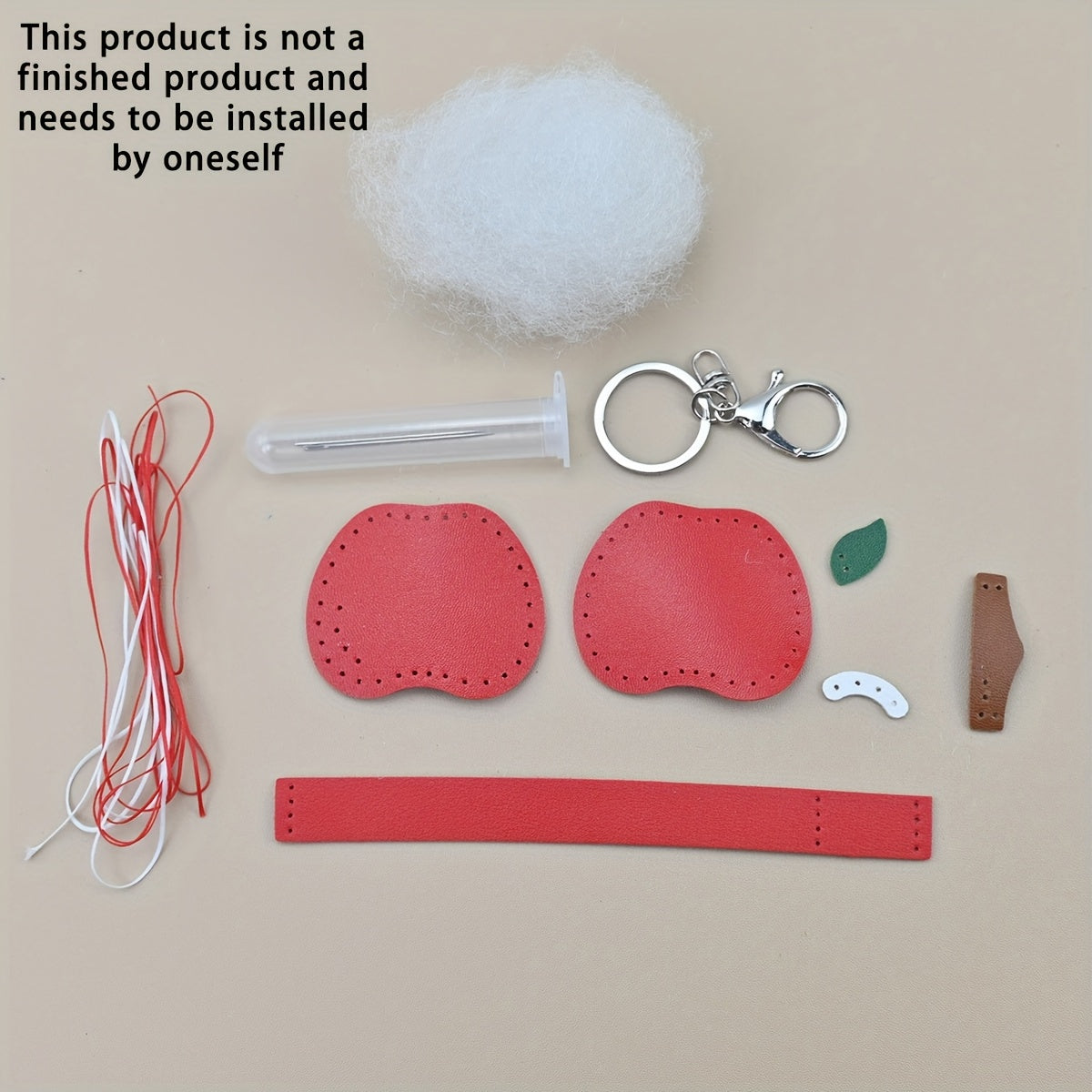 Red Apple - DIY Bag Charm